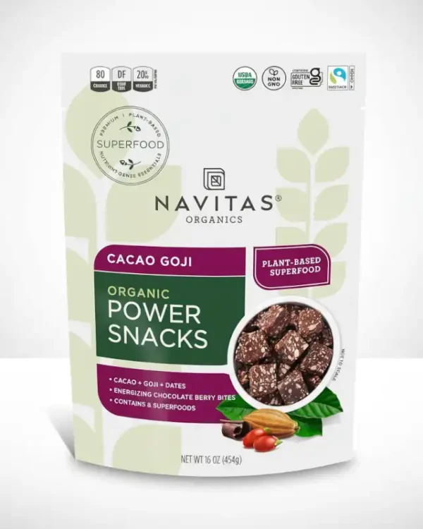 Navitas Cacao Goji 16 oz. Bag Organics Superfood Snacks