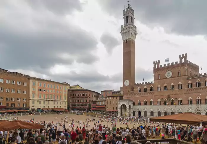 Piazza del campo palio di Siena