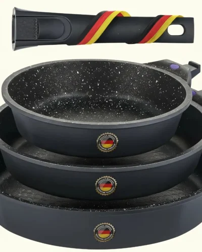 Cast Aluminum Pan with Detachable Handle