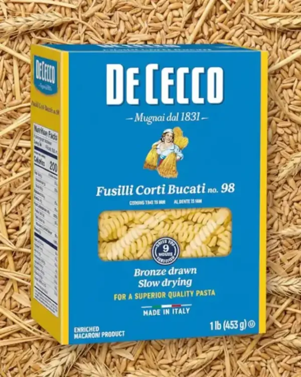 Fusilli Short with Hole Pasta De Cecco