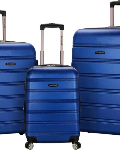 Rockland Melbourne Hardside Expandable Spinner Wheel Luggage, 3-Piece (20/24/28)