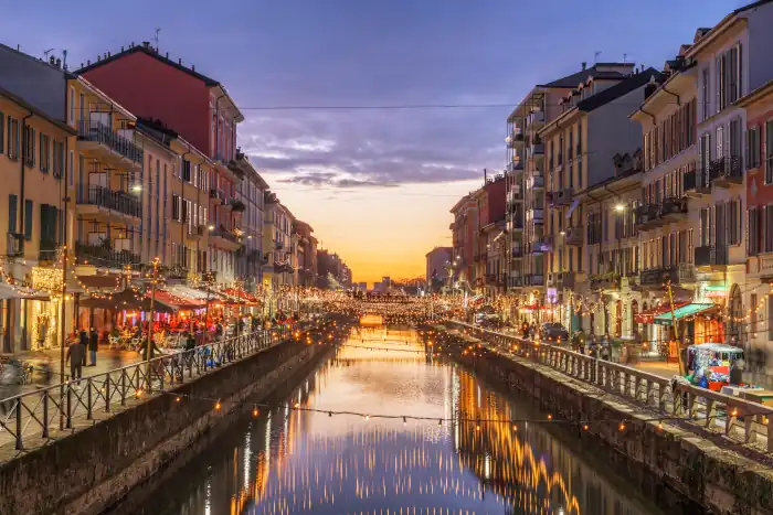 Naviglio canal milan lombardy italy