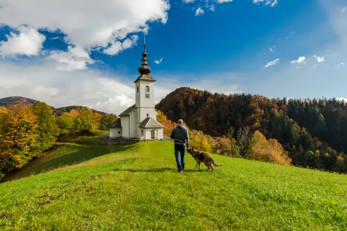 Feast of Sant’Antonio Abate: Italy’s Animal Blessing Day 9 man walking toward rural church